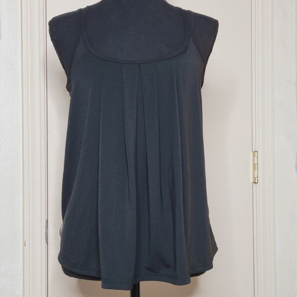 NWT Halara Double Strap Pleated Open Back Yoga Cami Top Built-in Sports Bra✨️M - Picture 3 of 16